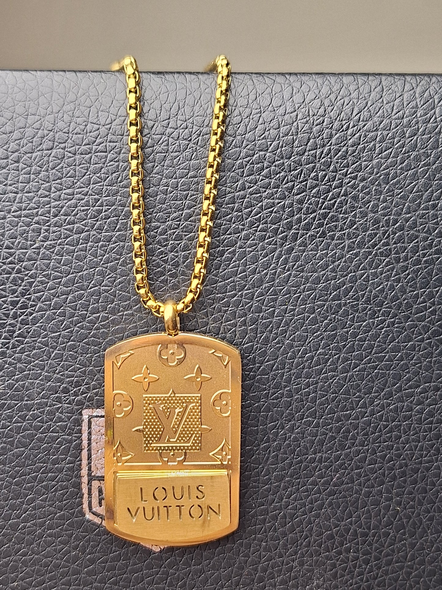 LV Gold Pendant