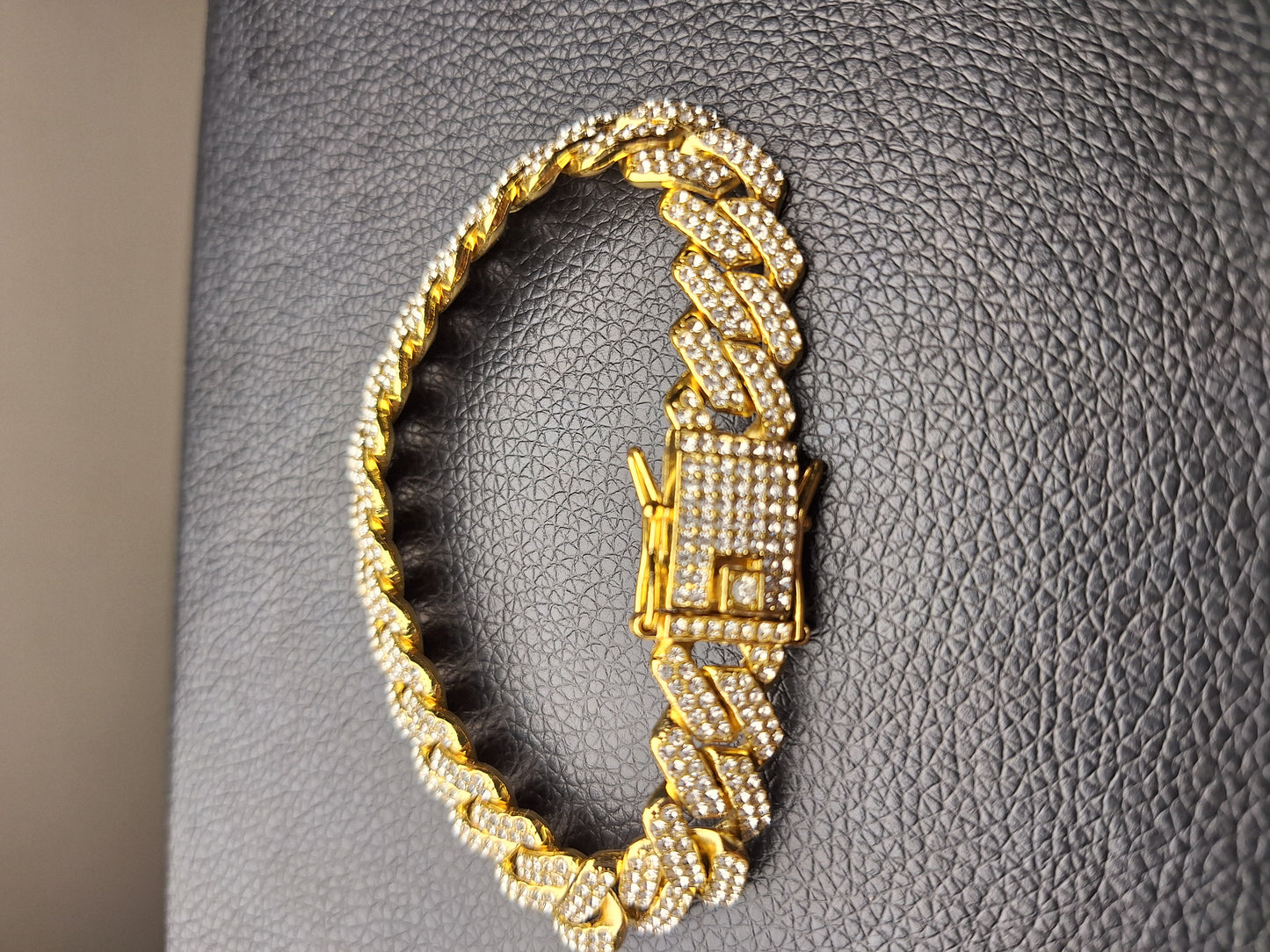 Golden Iced Braclet
