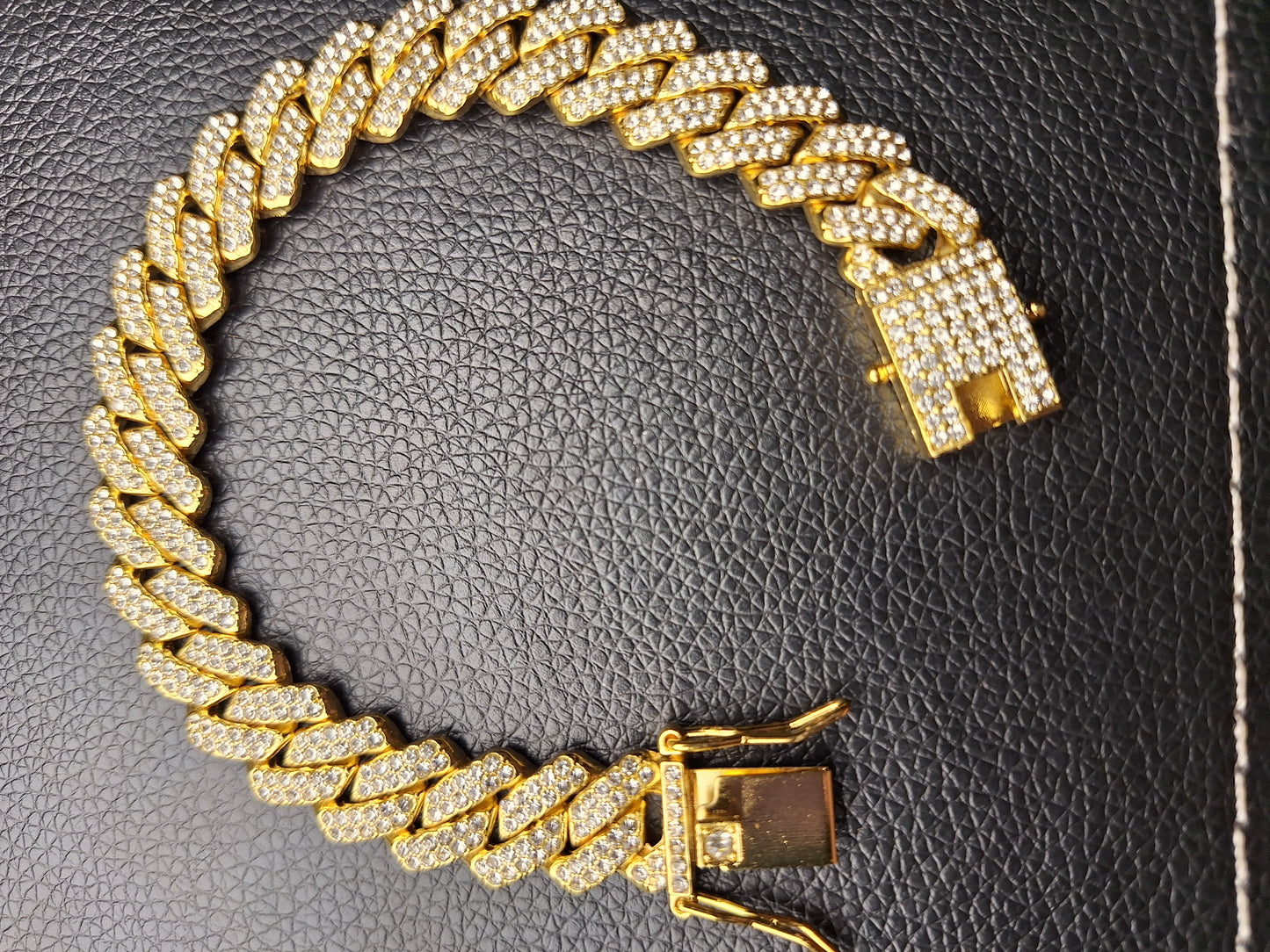 Golden Iced Braclet