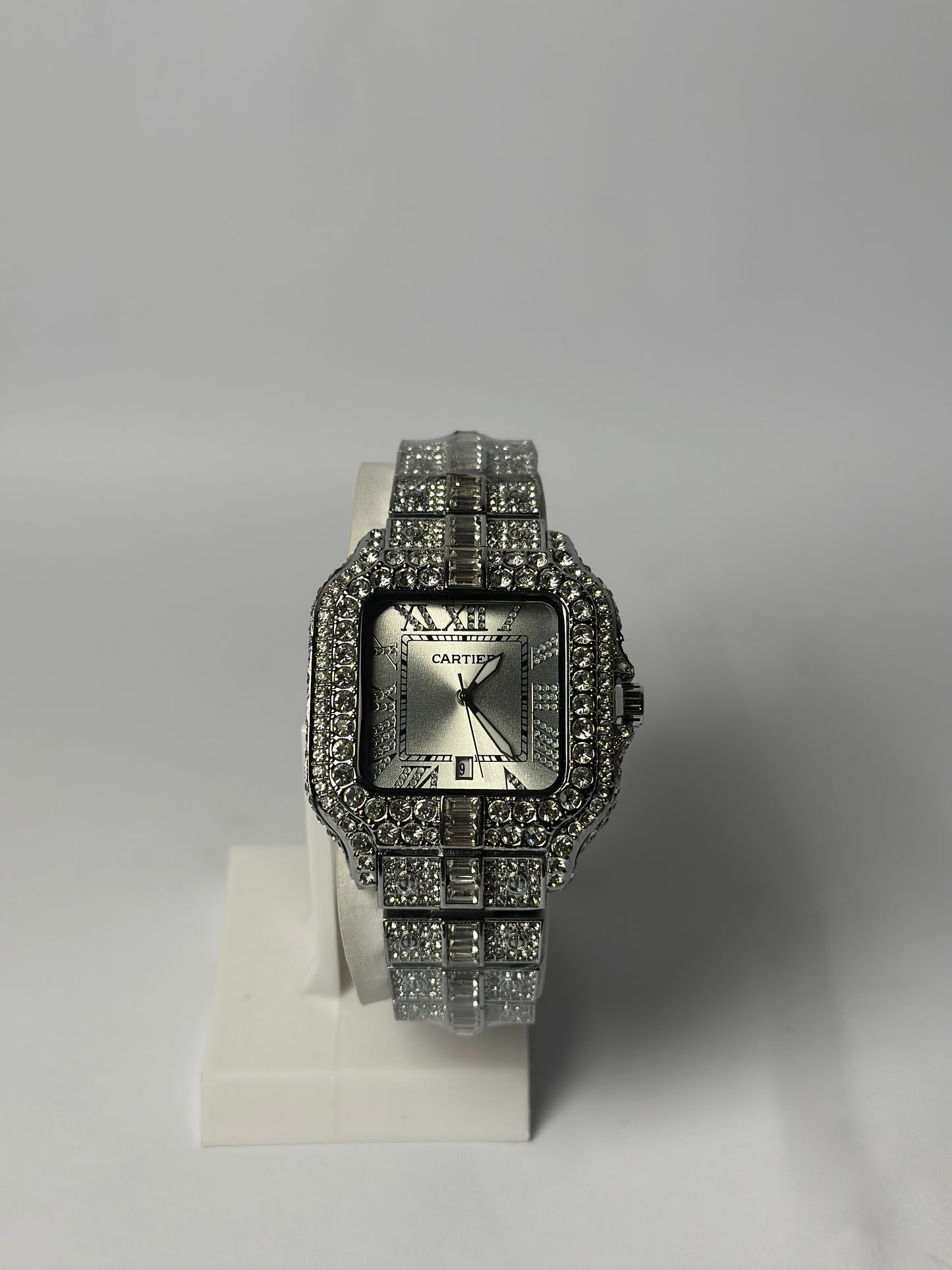 Cartier Silver Iced Out