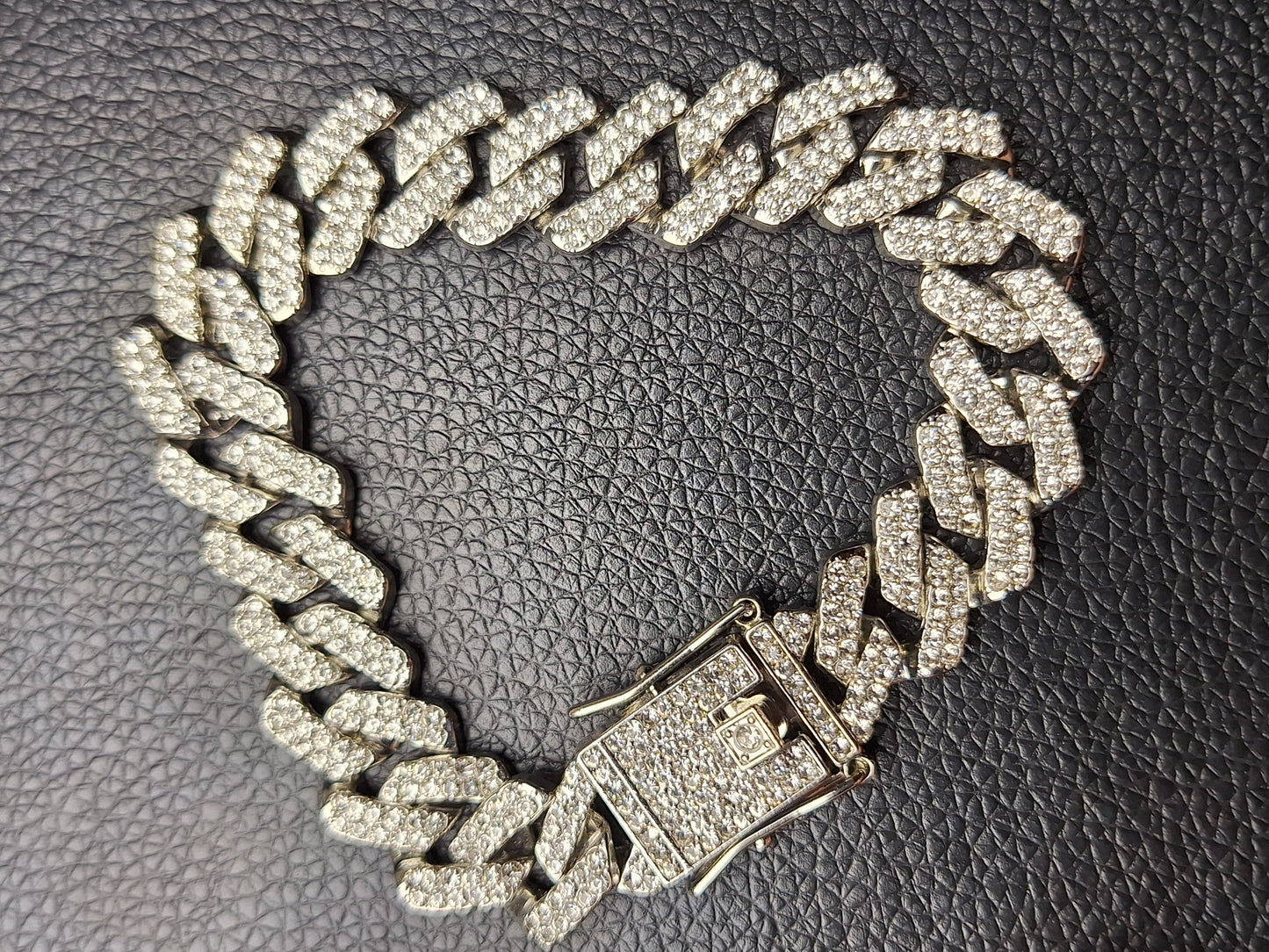 Silver Iced Bracelet