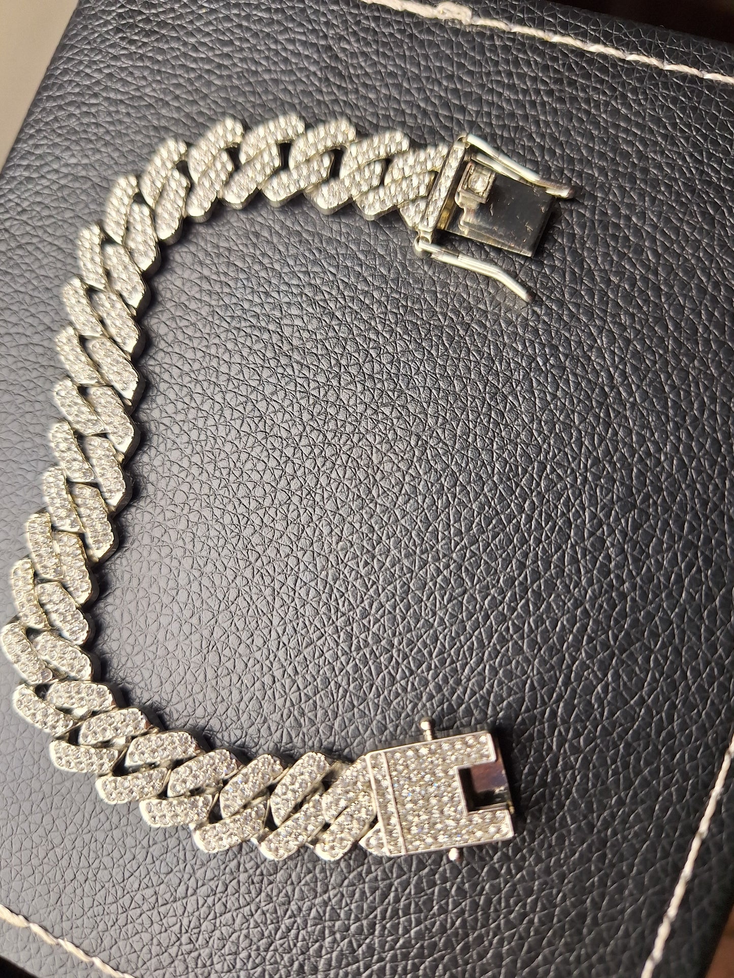Silver Iced Bracelet