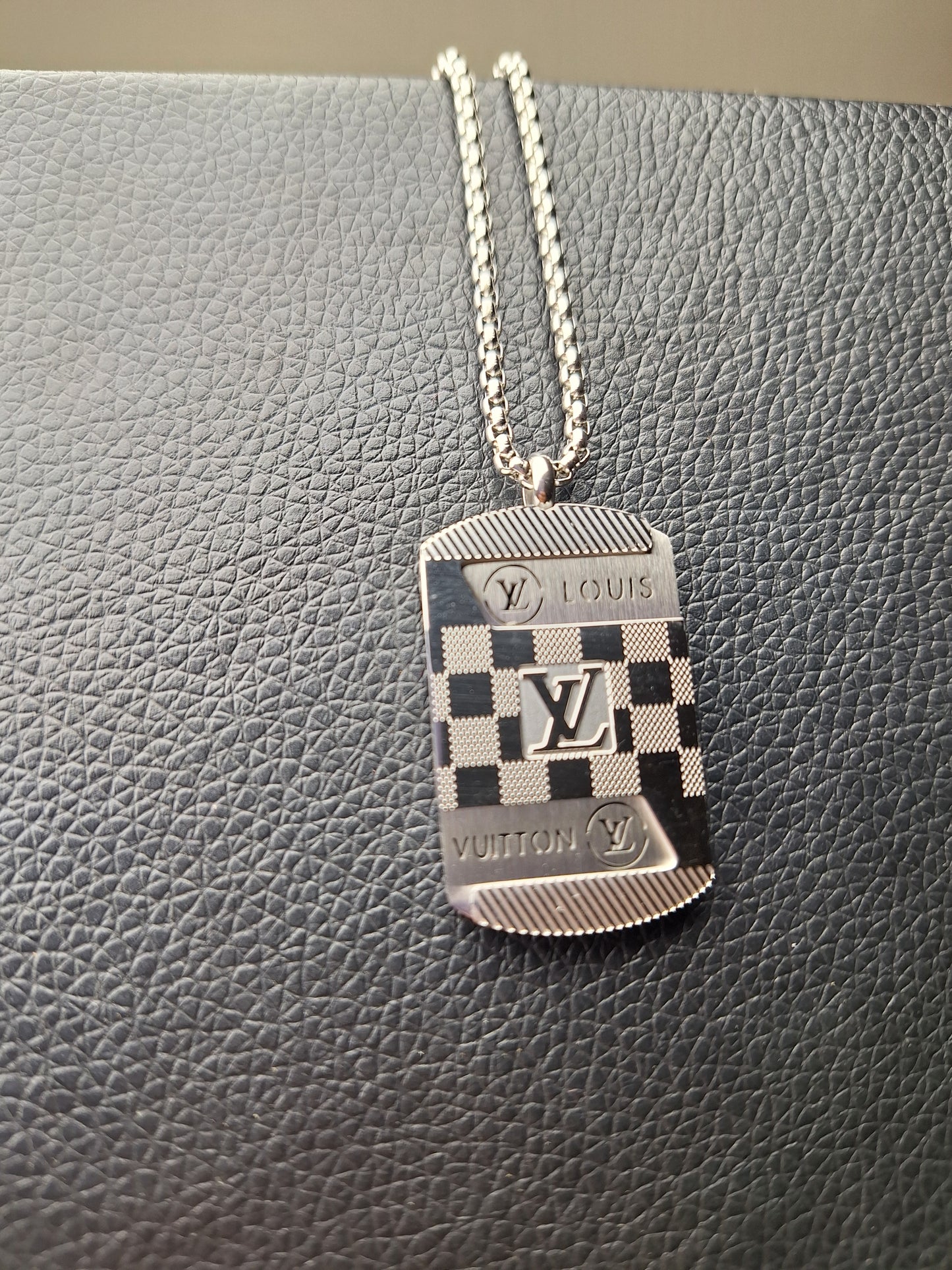 LV Silver Pendant
