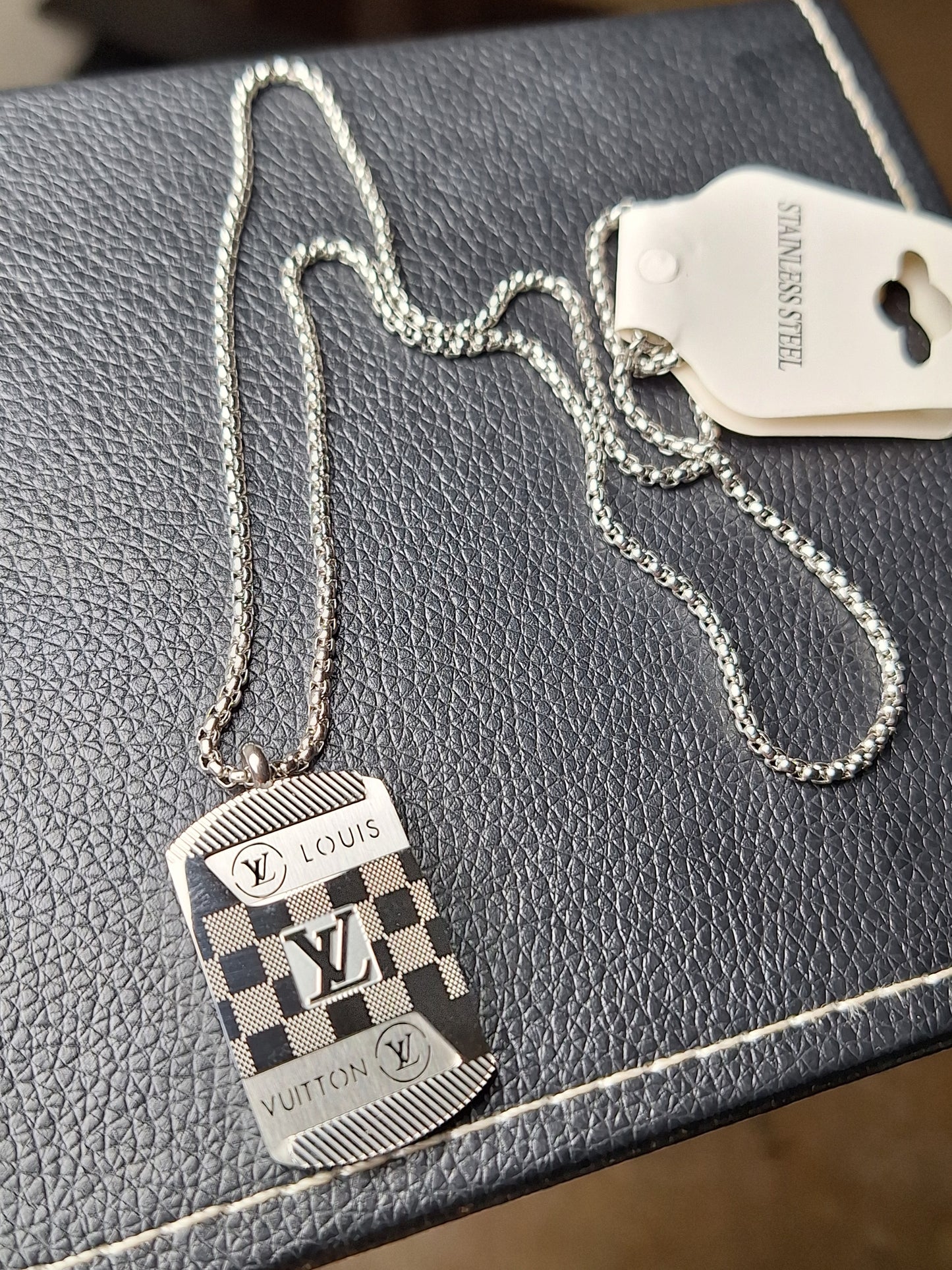 LV Silver Pendant