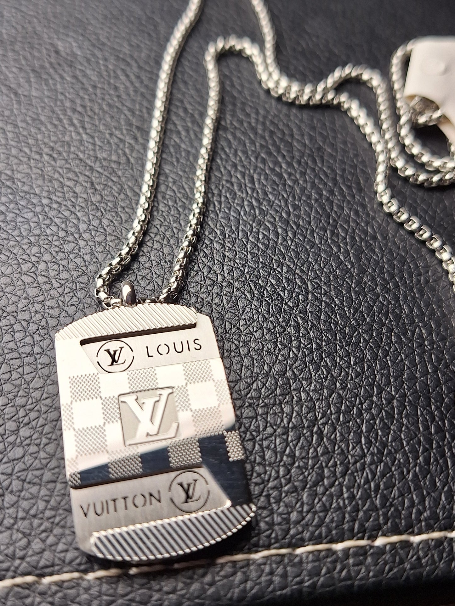 LV Silver Pendant
