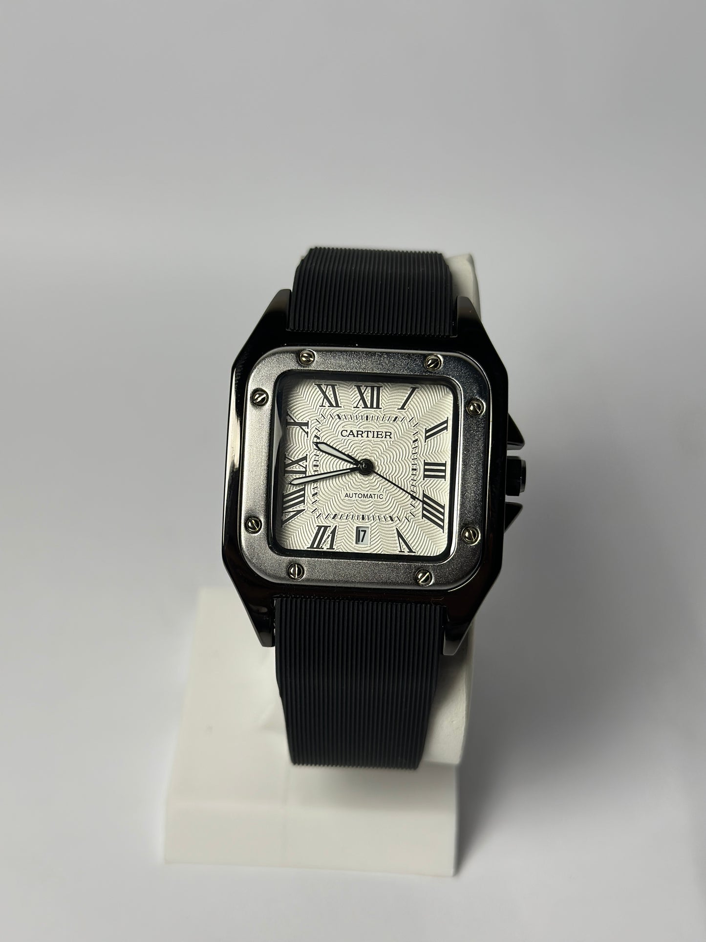 Cartier Santos Silver & Black