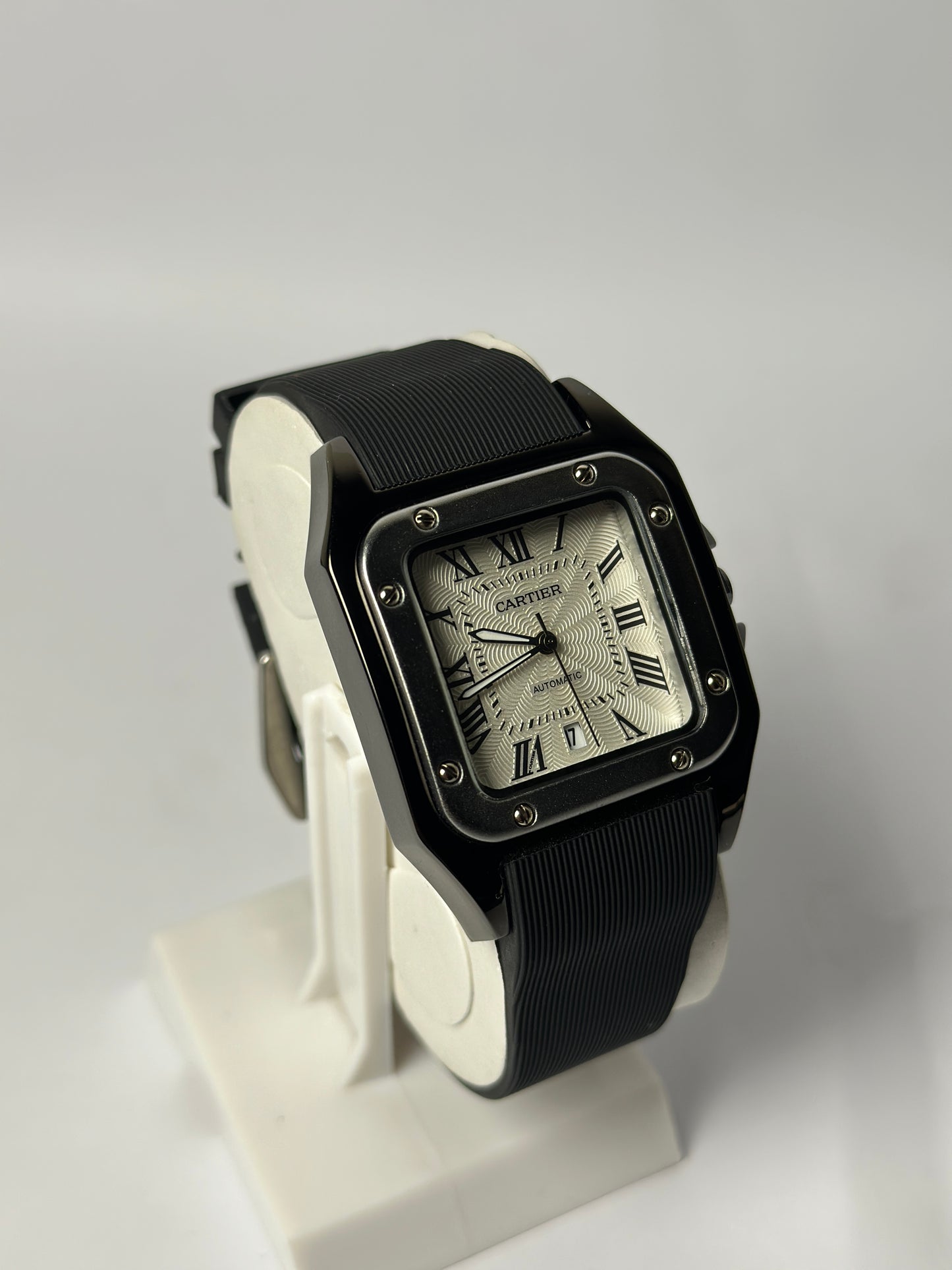 Cartier Santos Silver & Black