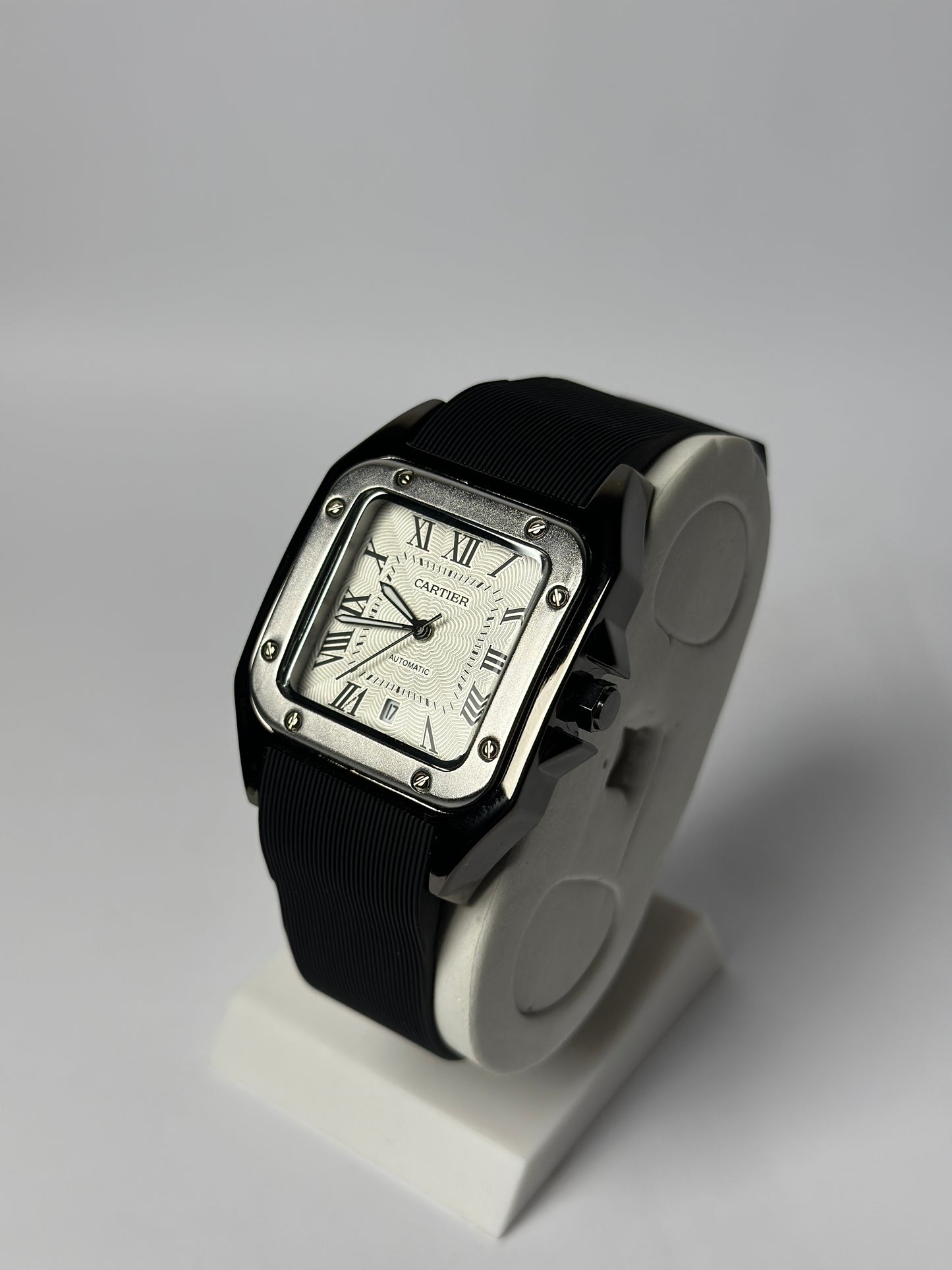 Cartier Santos Silver & Black