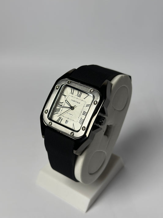 Cartier Santos Silver & Black