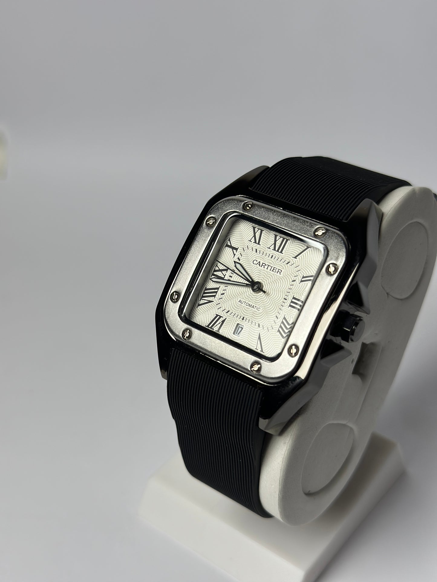 Cartier Santos Silver & Black