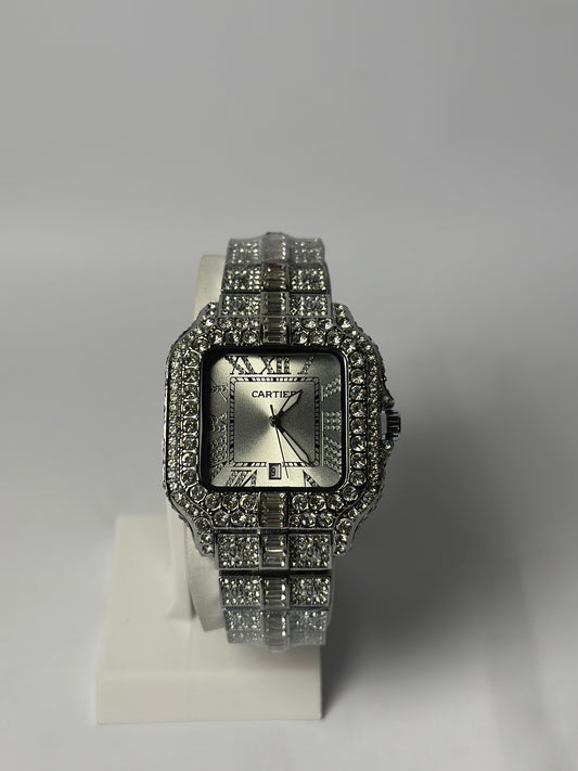 Cartier Silver Iced Out