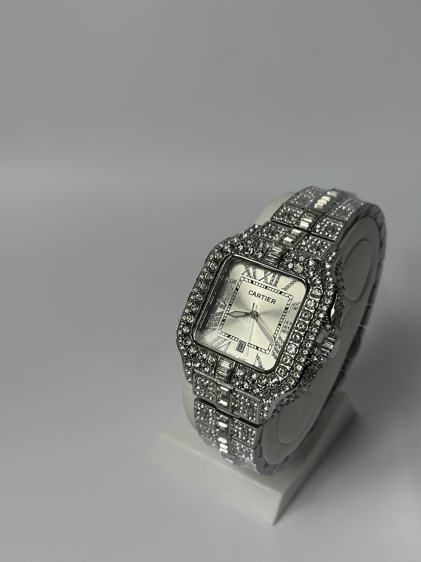 Cartier Silver Iced Out